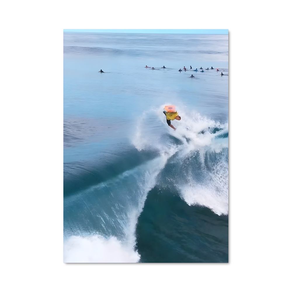 Poster Pipeline bodyboarding onde